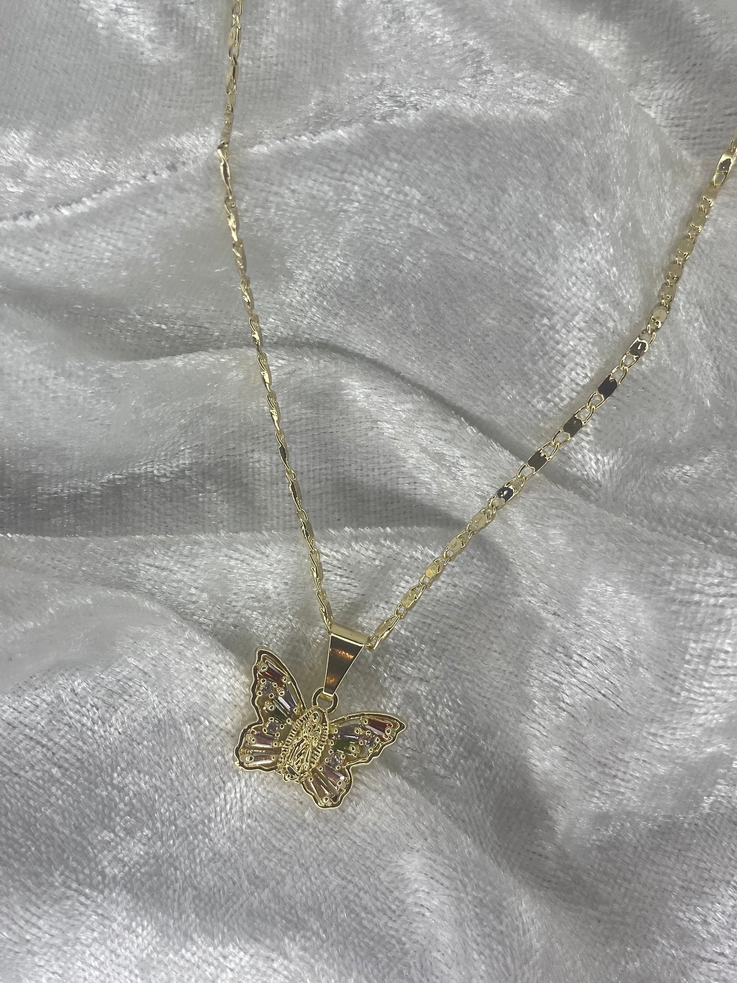 Multi butterfly necklace