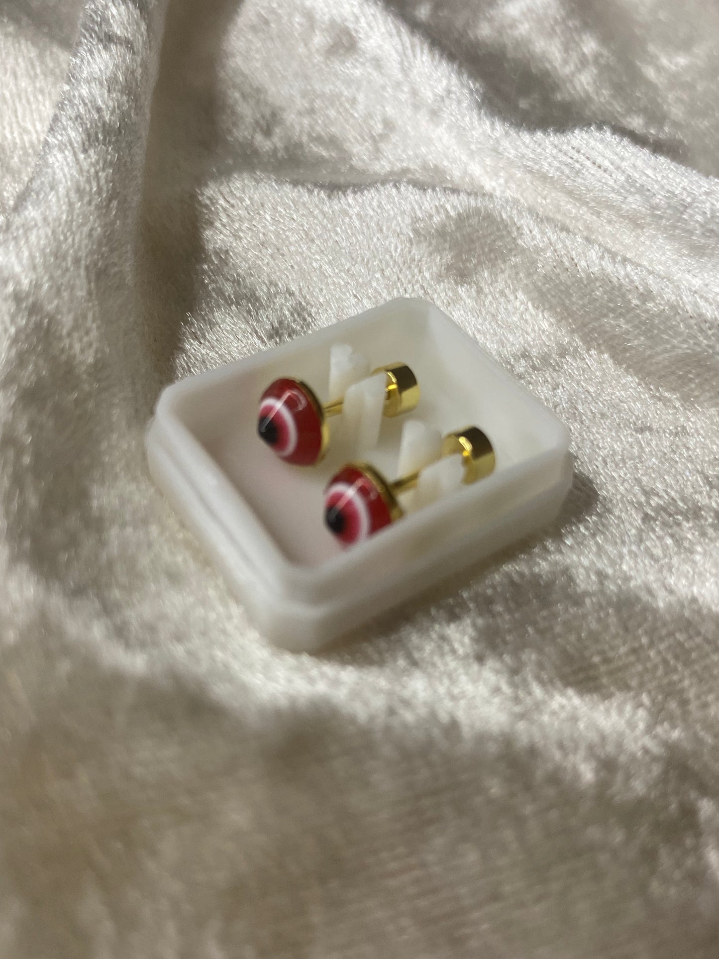 Evil eye earring
