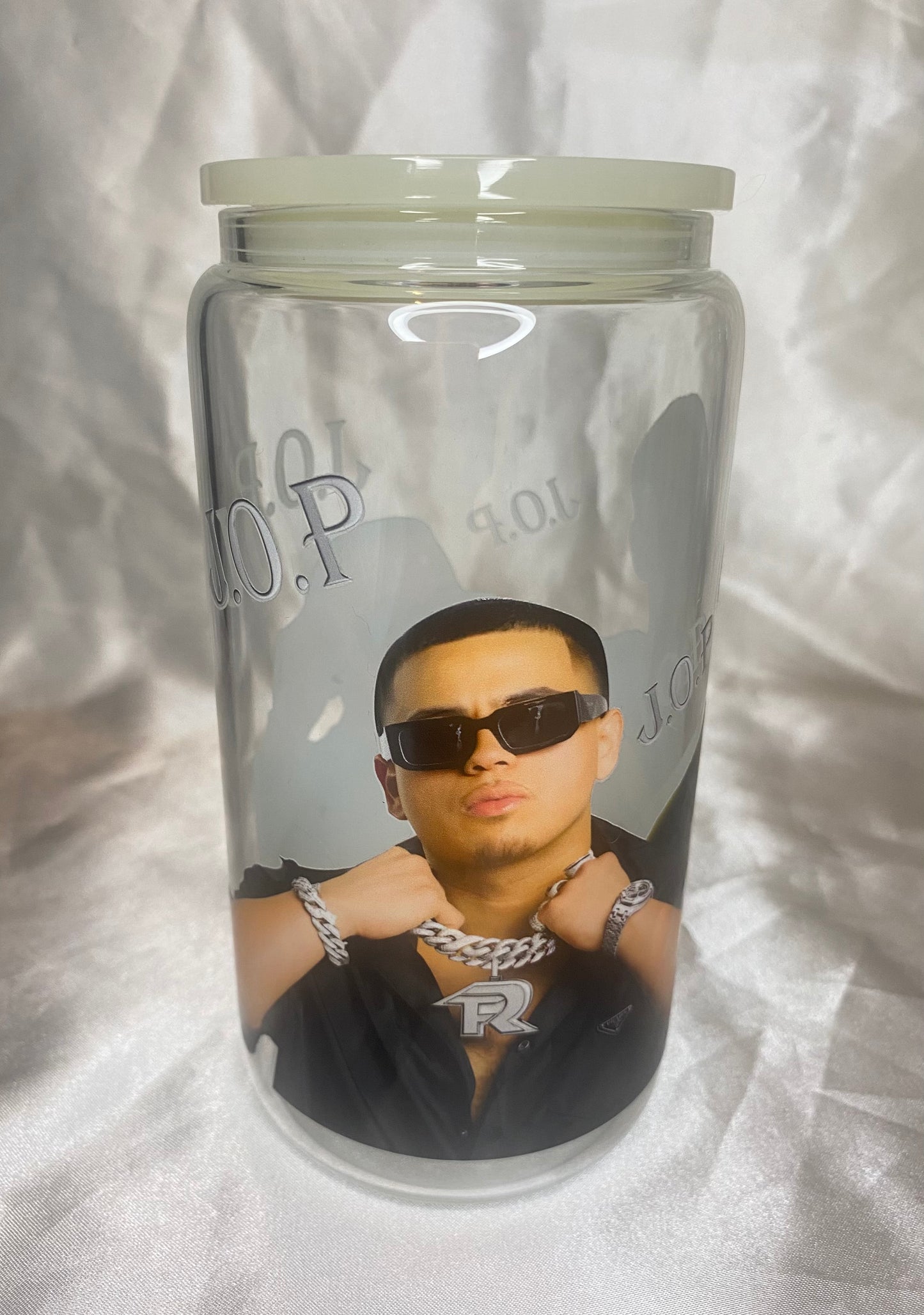 J.O.P glass cup