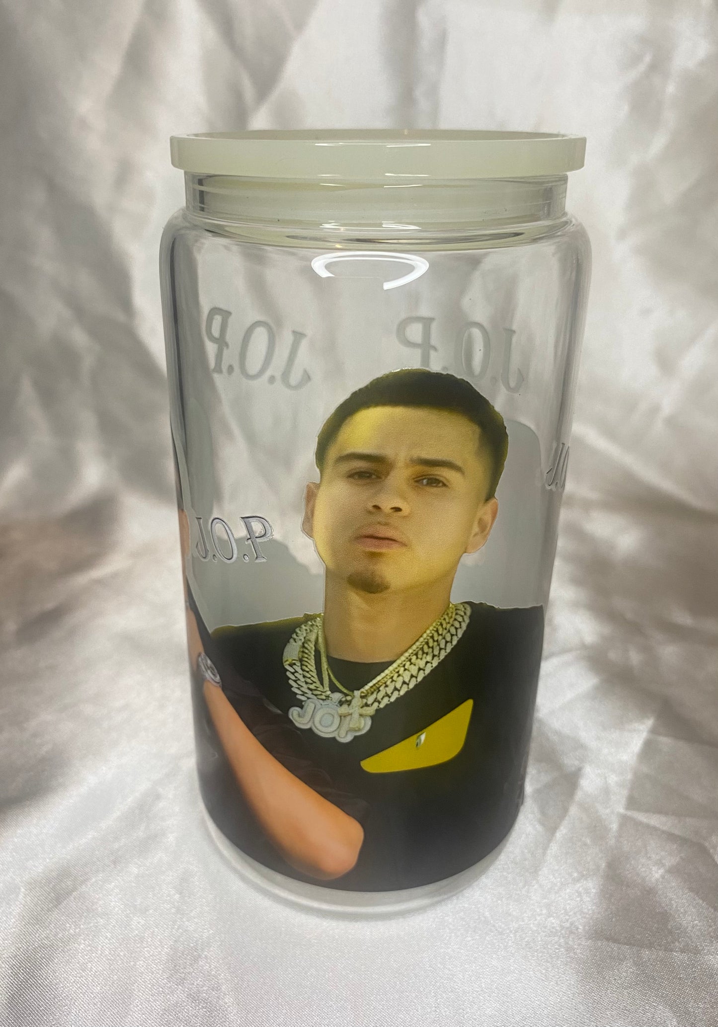J.O.P glass cup