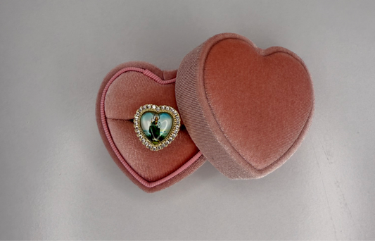 Heart san judas ring