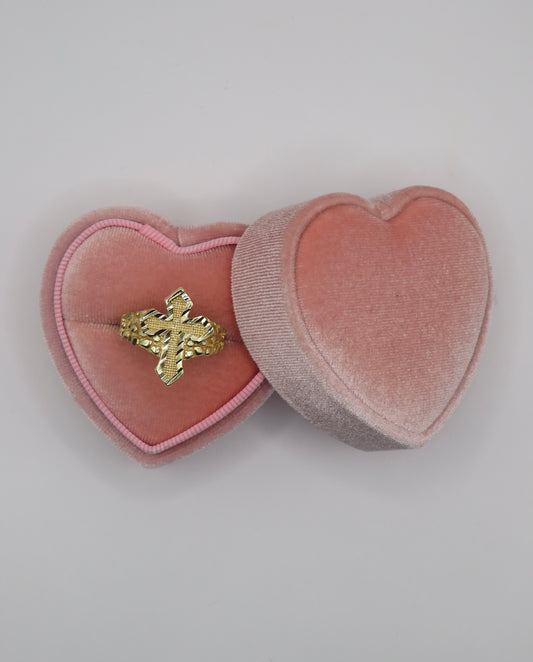 Cross Nugget Ring