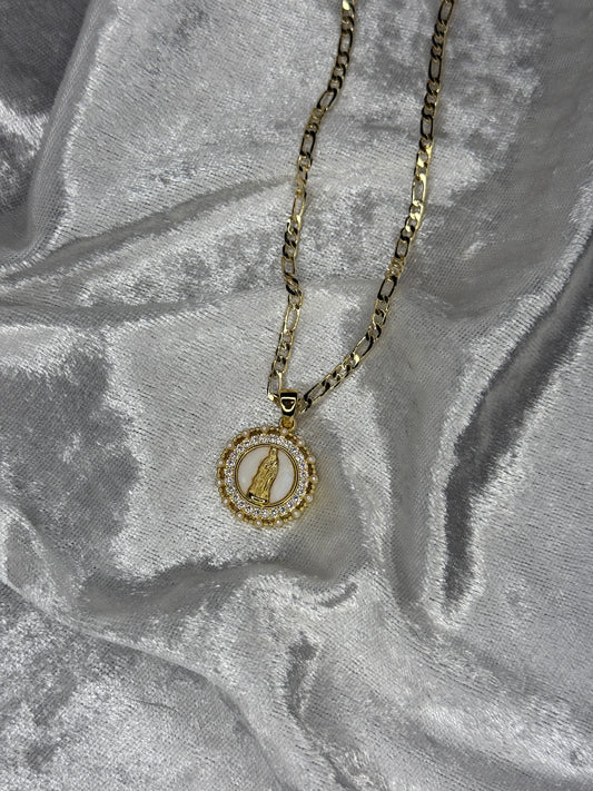 Pearl virgencita necklaces