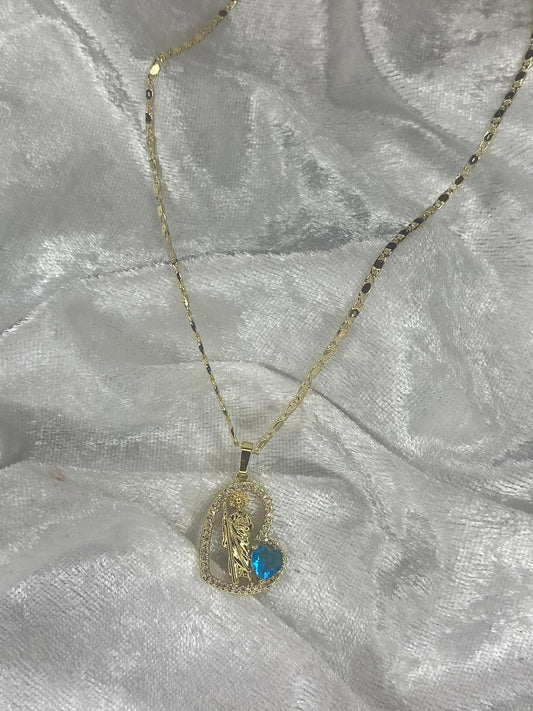 Mini san judas necklace