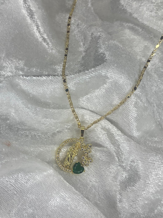 round mini san judas necklace