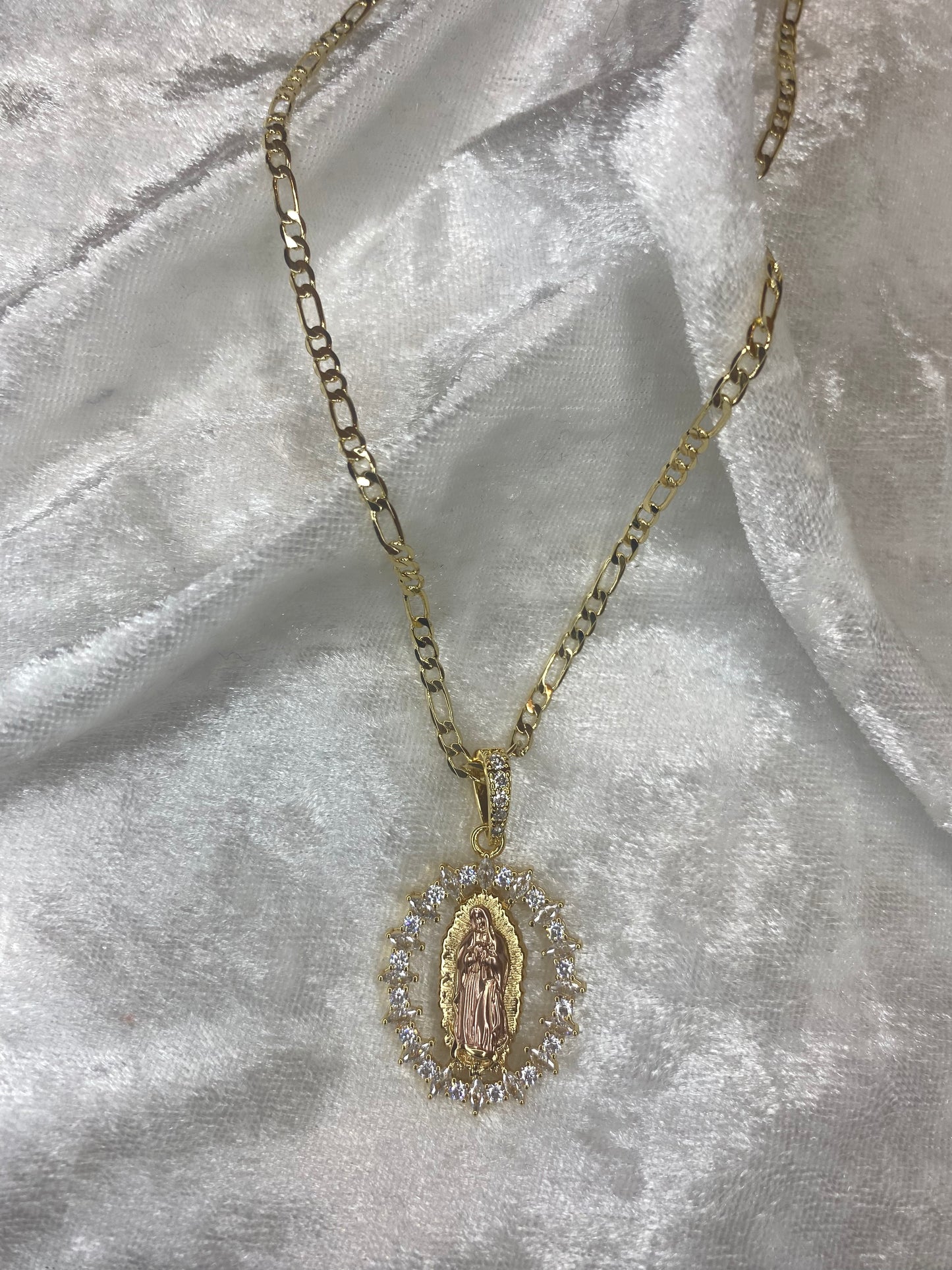 Crystal Virgencita Necklace