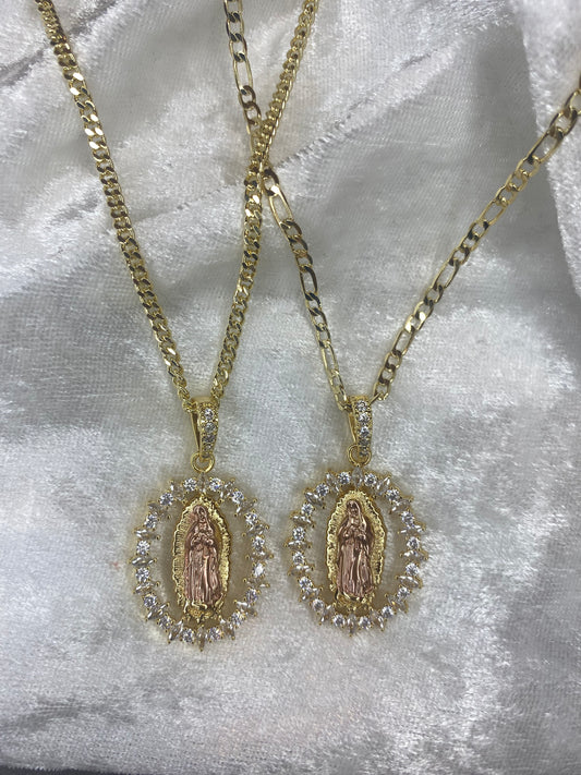 Crystal Virgencita Necklace