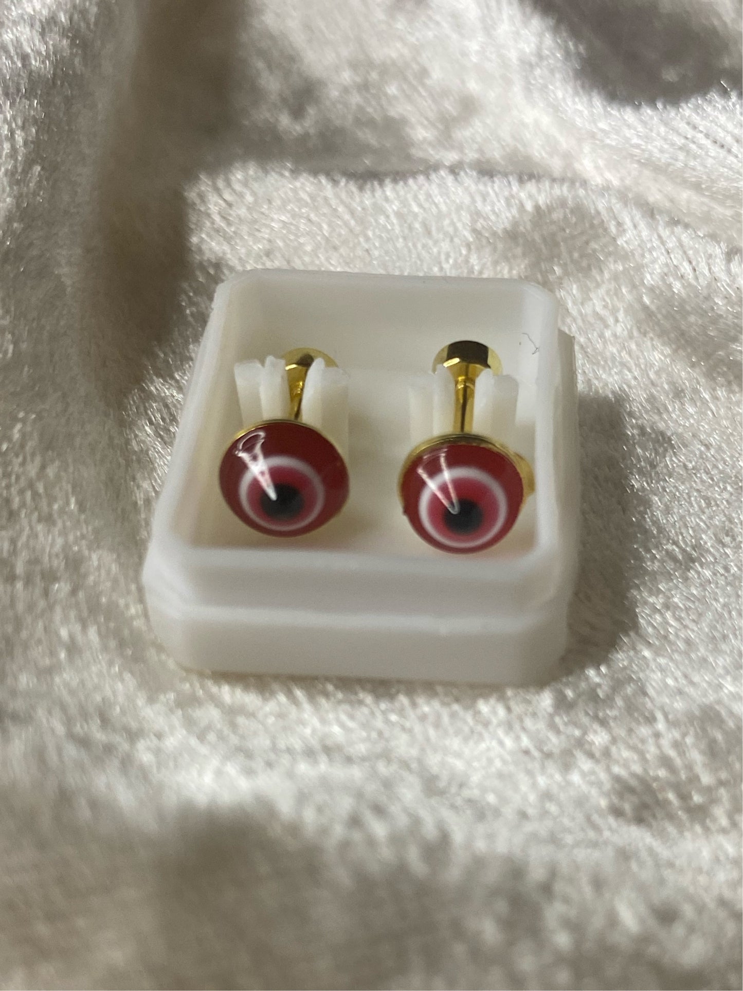 Evil eye earring